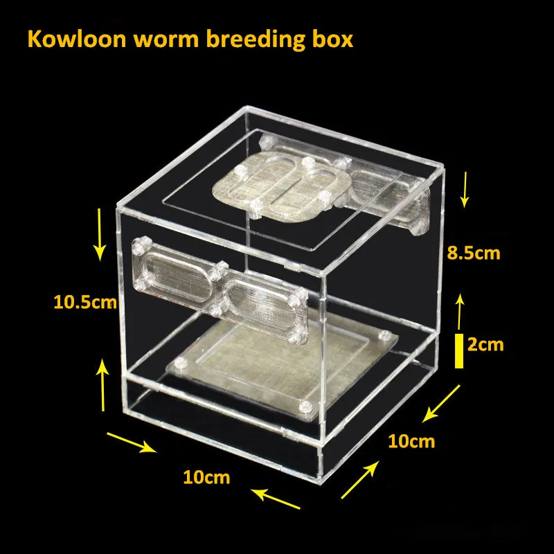 Коулун коробка для кормления насекомых акриловая коробка для разведения рептилий принадлежности