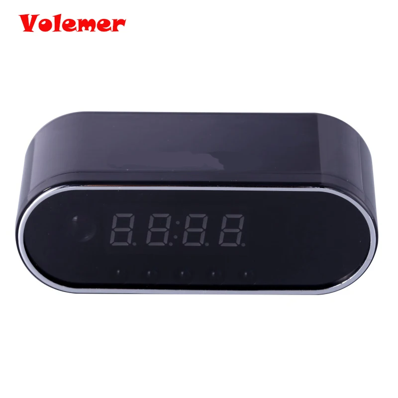 Volemer 1080P H.264 настольные часы с камерой настройки сигнализации мини камера ИК