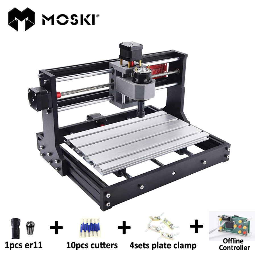 

CNC 3018 PRO Carving Machine GRBL Control Wood Milling router Machine DIY CNC engraving machine XYZ Working Area 300x180x45mm