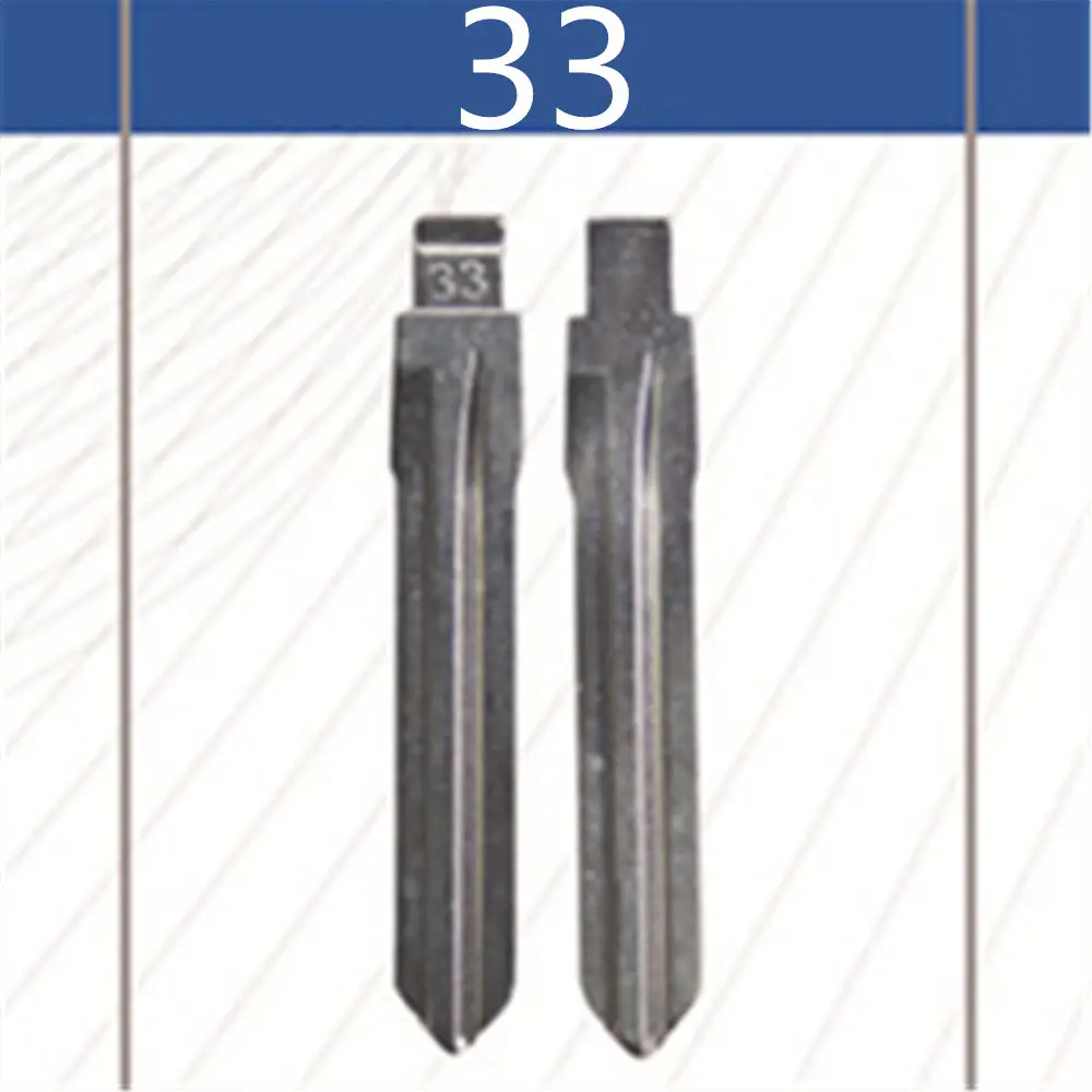 

2 Pcs Uncut Replacement Car Key Blade for BEIJING HYUNDAI SONATA Key No.33 BLANK BRASS Car Key Blade
