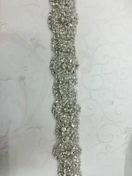 

5yards/lot Crystal Rhinestone Applique Trim Sewing Trim Sewing Craft Or Wedding Costume Decoration free shipping