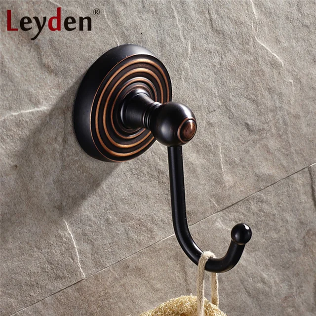 Leyden Solid Br Oil Rubbed Bronze Finish Bathroom Hangings Wall Leyden Solid Br Oil Rubbed Bronze Finish Bathroom Hangings Wall Mounted Clothes Hook Robe Hanger