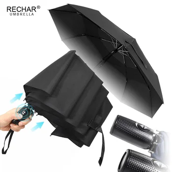 

Double Layer 3Folding Fully Automatic Umbrella Rain Women Big Wind Resistant Men Umbrellas Waterproof Women Paraguas Parasol