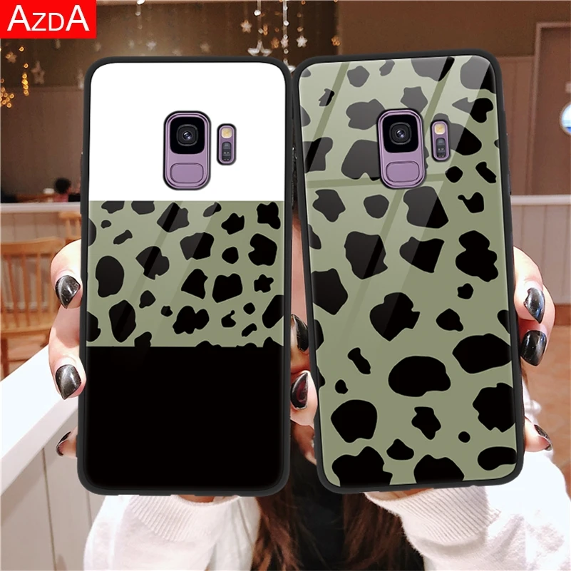 

Leopard Tempered Glass Case For Samsung Galaxy A30 A40 A50 A70 M10 M20 J4 J6 J5 J7 2017 A6 A7 A8 A9 2018 S8 S9 S10 Plus Cover