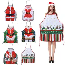 Рождественские кухонные женские фартуки, Рождественские декоративные фартуки для взрослых женщин и мужчин, вечерние фартуки для приготовления пищи, Аксессуары для выпечки