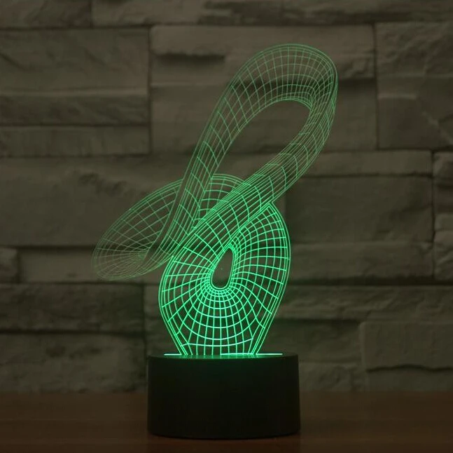 Новейший стиль LED ночник 3D лампа настольная Сенсорная для детской спальни