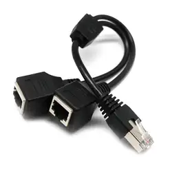 Новое поступление RJ45 Мужской Двойной Женский LAN 0,3 м Splitter кабель-удлинитель сети привести Удлинитель #910 Новый