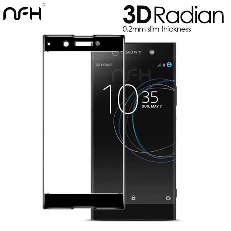 

3D Full Curved Tempered Glass For Sony Xperia X XA Ultra XZ XA1 Plus XZ1 Compact XA1 Plus 9H Screen Protector Protective Glass