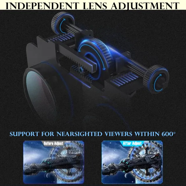 IMAX-Gafas de realidad Virtual 3D, caja de cartón de Google, casco VR para teléfono de 4,5-6,53 pulgadas, soporte para Joysticks de juego - Imagen 6