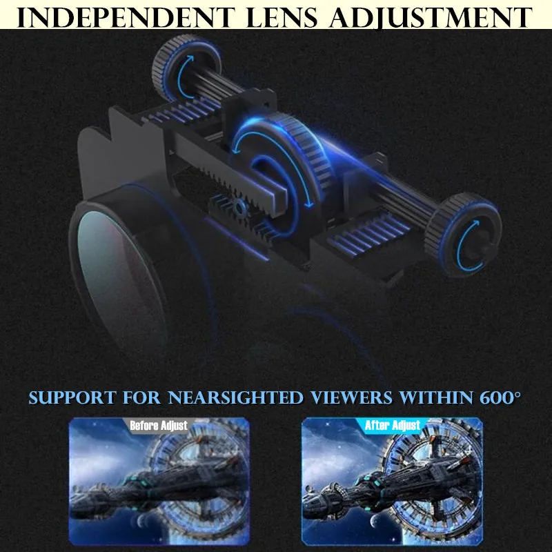 Most Popular XJvLD Original VR Virtual Reality 3D Glasses Box Stereo VR Google Cardboard Headset Helmet for IOS Android Smartphone,Bluetooth Rocker