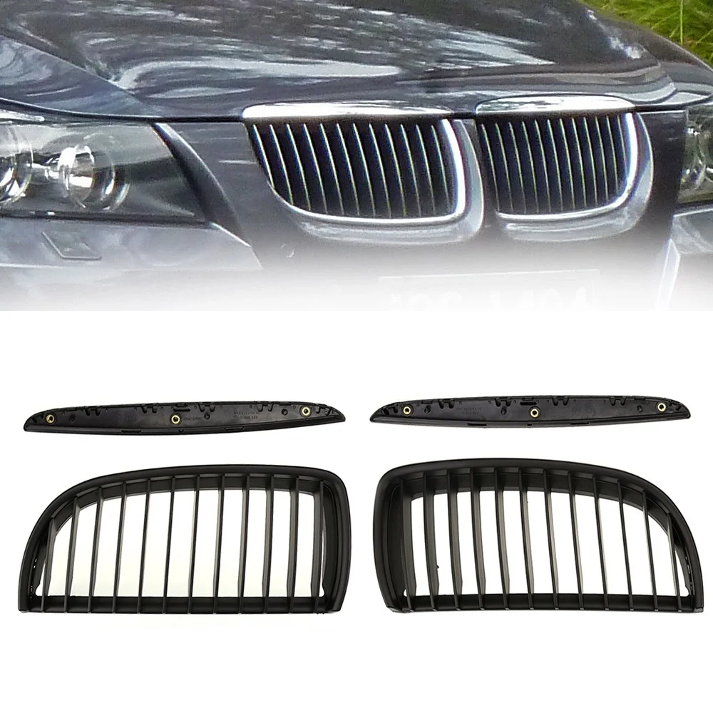 Высокое качество впускная решетка высокое качество немой черный Передний почек гриль решетки для BMW E90 E91 2005-2008 салон 5