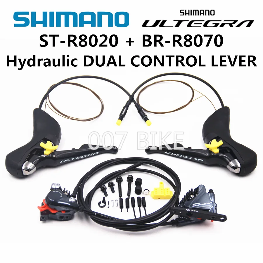 SHIMANO ULTEGRA ST R8020 Гидравлический дисковый тормоз двойной рычаг управления 2x11-Speed ST R8020 двойной рычаг управления+ BR R8070 тормоз
