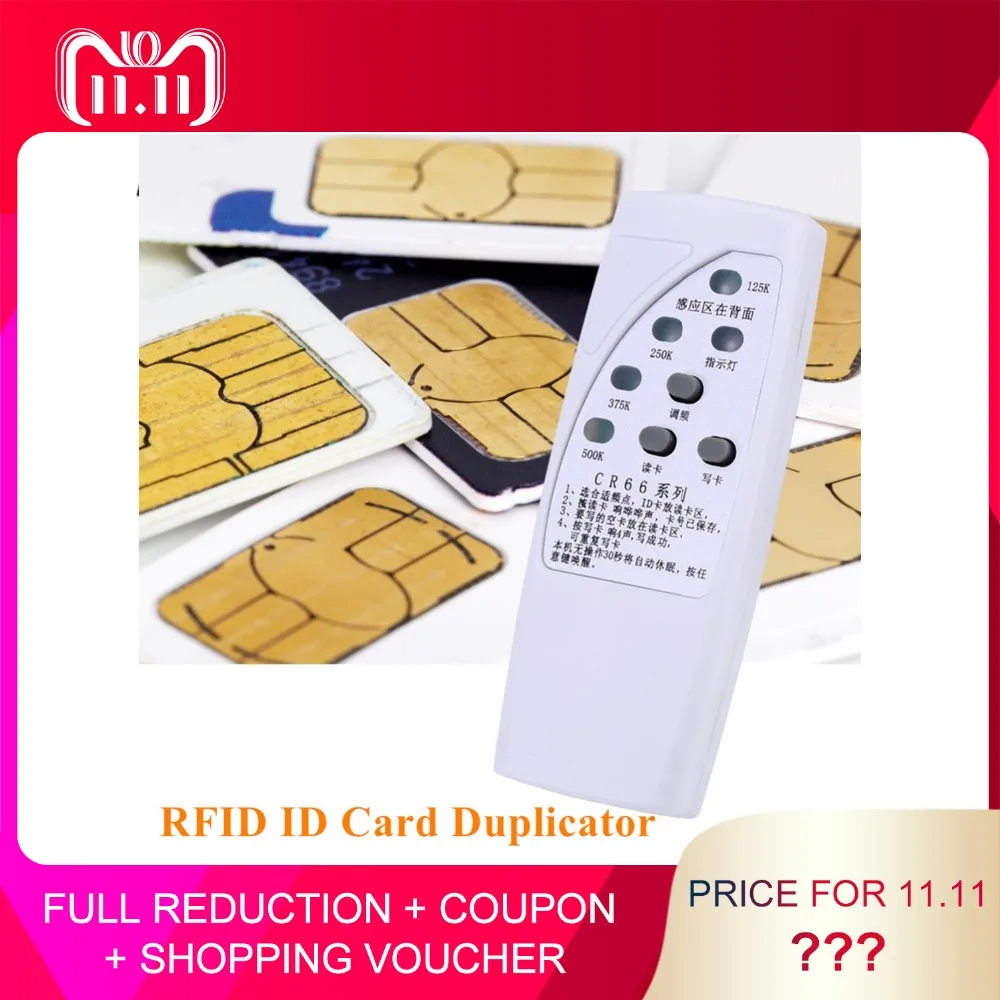 

Handheld 125K/250K/375K/500K RFID ID Card Duplicator Programmer Reader Writer 3 Buttons Copier Duplicator With Light Indicator