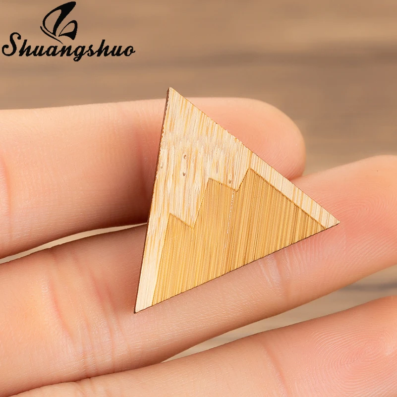 

Shuangshuo Vintage Triangle Brooches Pin For Women Snow Mountain Broches Pins Jewelry Enamel Hat Badges Kids Accessories Gift