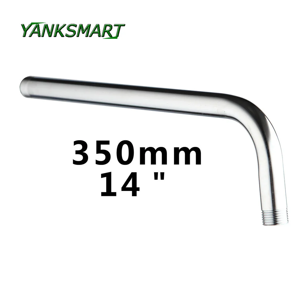 YANKSMART Contemporary Shower Arm Stainless Steel Polished