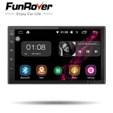 FUNROVER 2 Din Android 8.0 Car dvd Radio player 7 Pollici Universale Quad Core Lettore Multimediale Dell’automobile di GPS di Navigazione audio stereo RDS