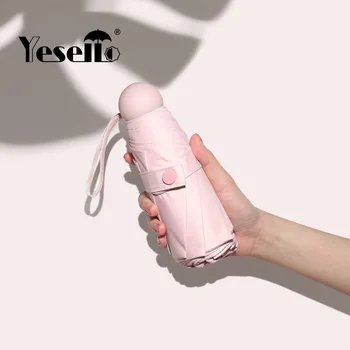 

Yesello Pocket Portable Men's Umbrella Mini Capsule Pocket UV Protection Rain Folding Ms. Compact Small Capsule Umbrellas Sale