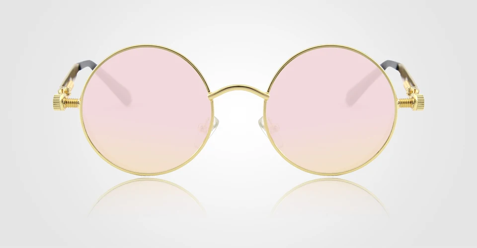 CGID стимпанк стиль круглые металлические солнцезащитные очки с UV400 и поляризованные линзы для мужчин и женщин E72
