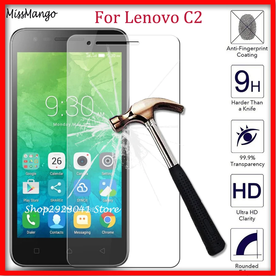 

For Lenovo Vibe C2 k10a40 Screen Protector Tempered Glass 2.5D 9 H Premium Protective Film Cover For Lenovo C 2 C2 Power Glas