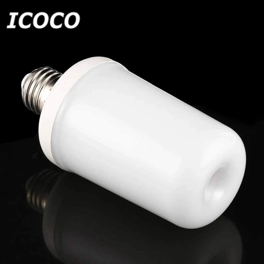 ICOCO E27 SMD2835 светодиодный светильник с пламенным эффектом легкий беспламенный Смоделированный ночник для рождественского фестиваля Декор