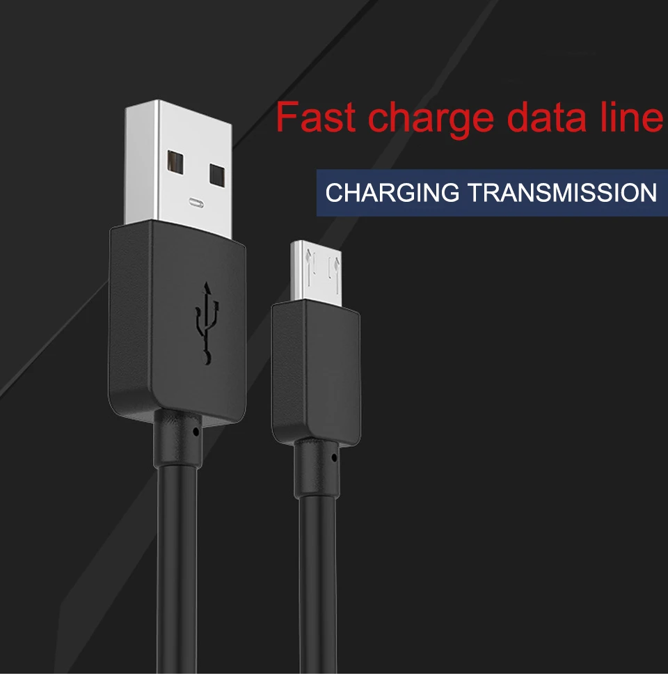 Micro iOS USB Cable 2A Fast Charge USB Data Cable for Samsung Xiaomi Tablet Android Huawei LG Tablet Charger Cable (1)