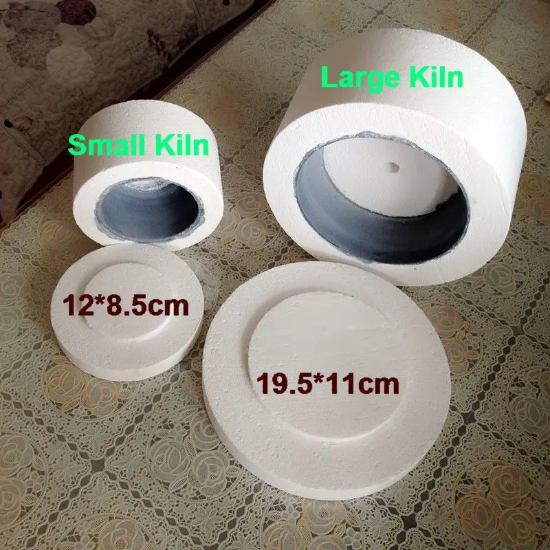 2pcs/lot Microwave Kiln Kit Large & Small Glass Fusing Kiln For DIY