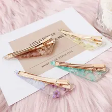 Японский свежий стиль литературные девушки утконоса заколки для волос неправильные треугольные шпильки геометрической формы сладкие конфеты цвет цветок заколки