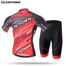 Xintown Профессиональный mtb Велоспорт Джерси нагрудник шорты Наборы для мужчин крутая красная велосипедная одежда костюмы мужская команда велосипед верхняя нижняя одежда быстросохнущая