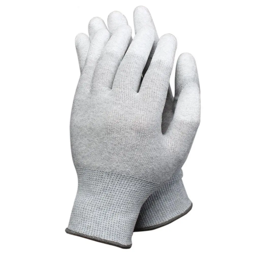 1 Pair Anti Static ESD Safe Gloves Anti skid PU Finger Coated for