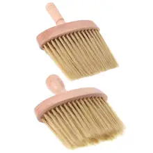 1 шт. деревянная ручка щетка для чистки волос мягкий искусственный волоконный очиститель для лица Pro Barbershop салонные инструменты