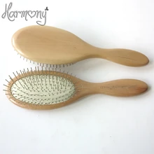 Красота 5 шт Лак Цвет Натуральная деревянная лопатка острые ручки зубы человеческий массаж щетка для волос