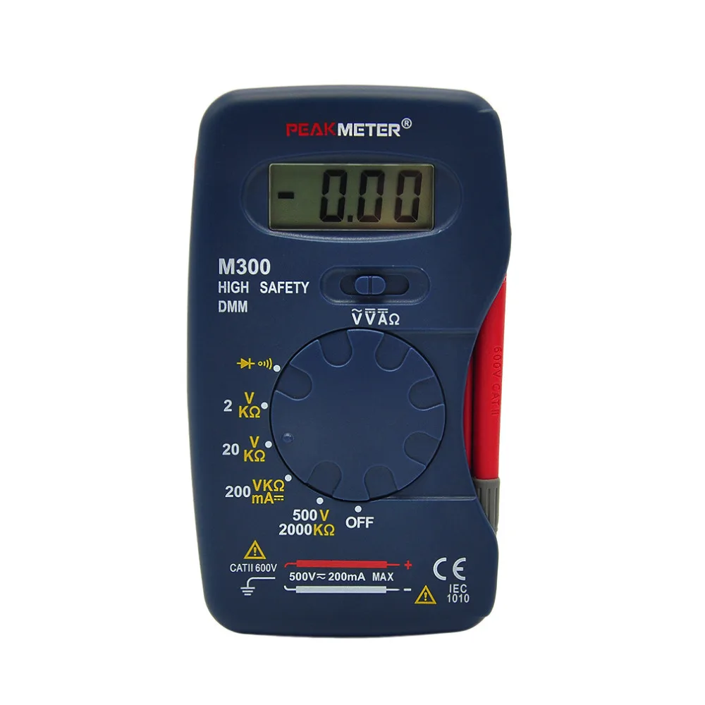 3pcs High Quality M300 Small Size Digital multimeter Handheld DMM DC AC