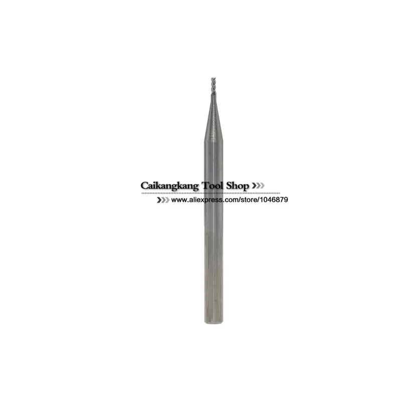 New 3 Flute Head: 1mm Carbide End Mills Milling for Aluminum Maximum Cutting Hardness: 45HRC CNC Tool 3F1*4*3*50mm | Инструменты