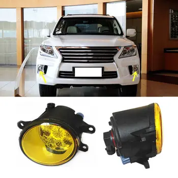 

For Lexus LX570 GS350 GS460 IS250 2pcs Yellow LED Front Fog Lamp Replacement