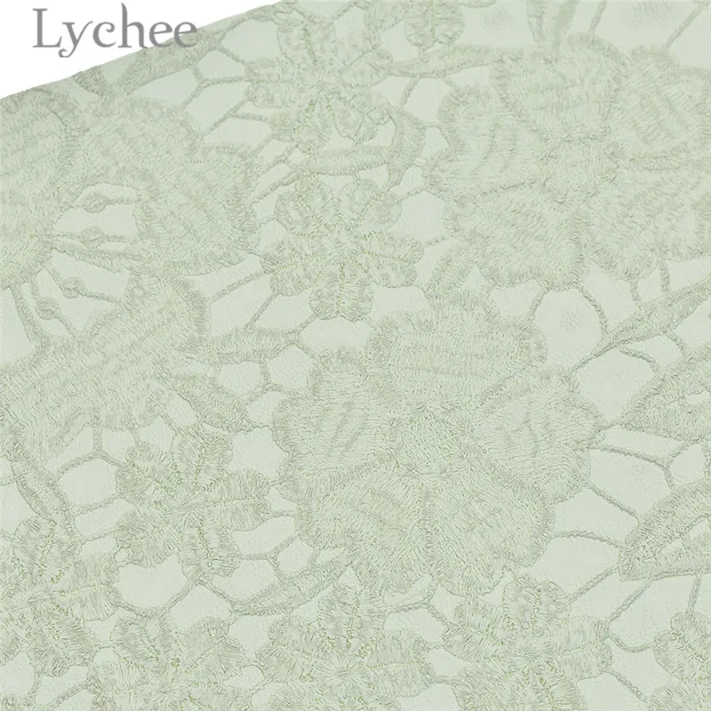 Lychee 29x21 см A4 тиснением кружевные цветы из искусственной ткани Высокое качество пошива Синтетическая Кожа DIY Материал для Сумки из натуральной кожи одежды