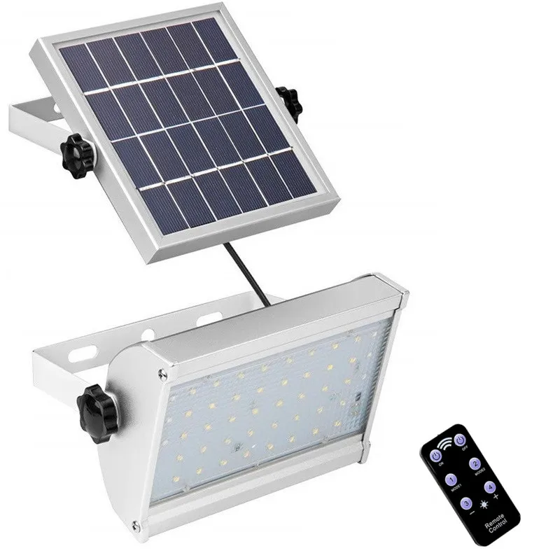 

46LED solar light outdoor courtyard waterproof lighting 800 lumens infrared remote control two working modes solar garden lights