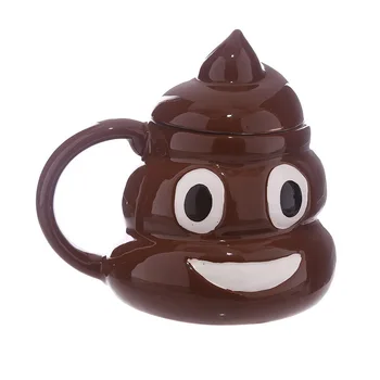 

Creative Funny Ceramics Mug with Lid Coffee Milk Tea Cup Humor Joke Porcelain Mugs Novelty Gifts for Friend Fools Day