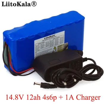 

LiitoKala 14.8V 12Ah 4s6p 18650 li-iom battery pack night fishing lamp heater miner's amplifier batteries with BMS+16.8V Charger