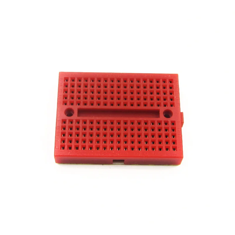 1PCS SYB-170 Red Mini Solderless Breadboard Prototype Experiment Test Protoboard 170 Tie-Points For Arduino Shield