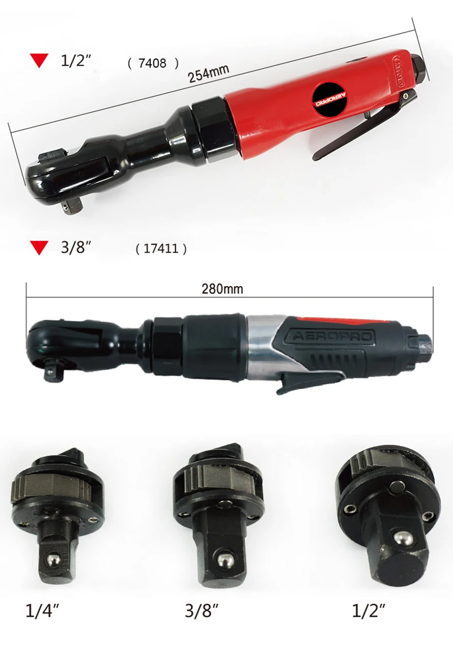 SH RONGXING 1/2 '', 1/4'', 3/8 ''пневматический гайковерт с трещоткой, профессиональные пневматические инструменты для ремонта авто, гаечные ключи, пневматические инструменты