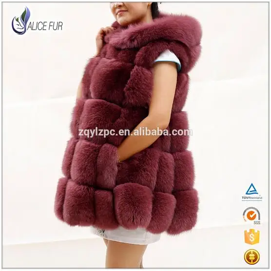 Manches Sans De Renard As fourrure Vente Gilet Femmes Fourrure Chaude Picture nCw68qO