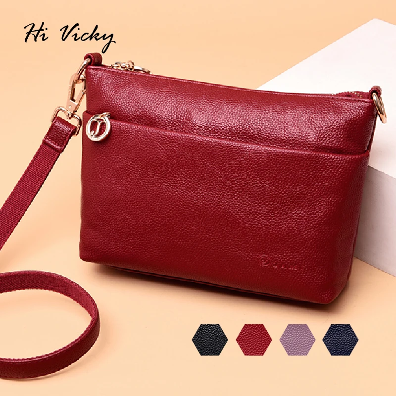 

2019 Red Women Envelope bag Women Leather Handbags Female Messenger Bags Designer Crossbody Shoulder Bag for girls sac a main