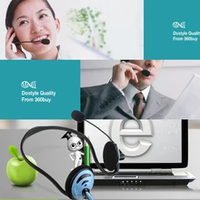 NEWEST protable and comfortable bass laptop wearing ear style headset with a microphone headset microphone