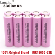 10PCS New INR18650 3.7 v 3300 mah 18650 Lithium Rechargeable Battery For Flashlight batteries Li ion 18650 30a 18650VTC7