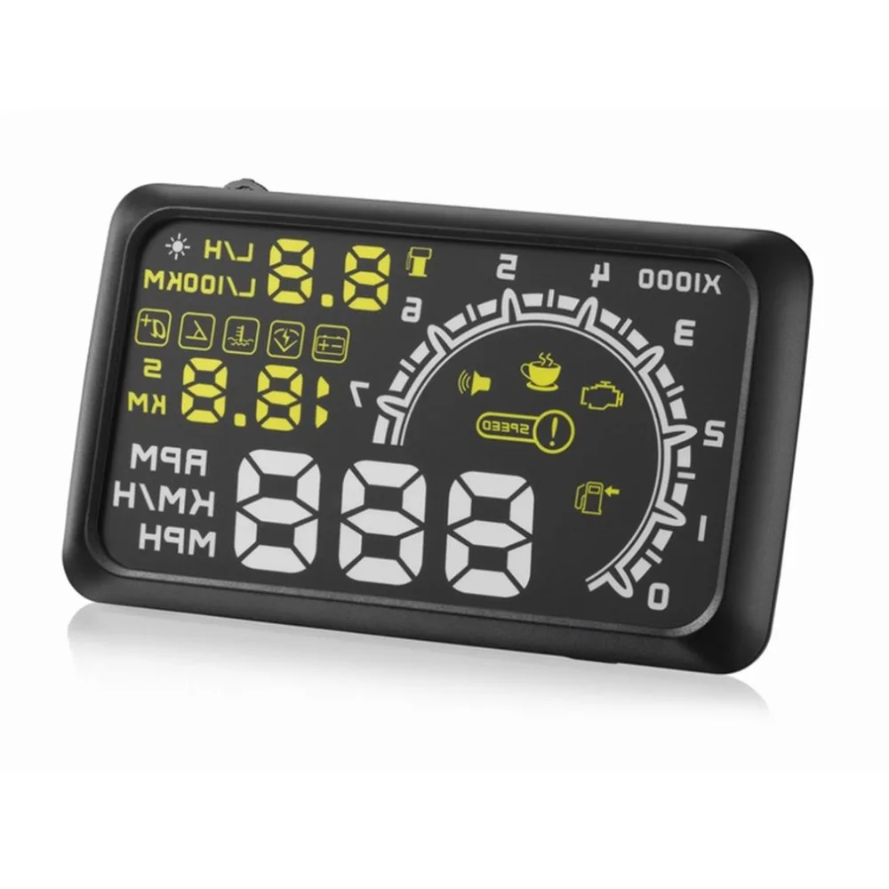 

Universal Car HUD Head Up Display Projector 5.5 Inch OBD 2 Interface Speeding Warning Alarm System Digital Car Speedometer