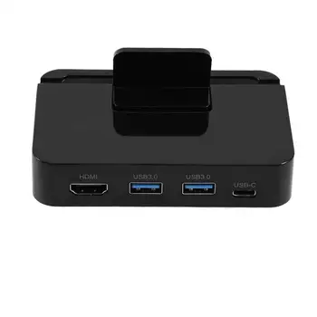 

Type-C to HDMI 4K Dock Charging Station USB 3.0 Hub SD / TF Card Reader Support PD 2017 New