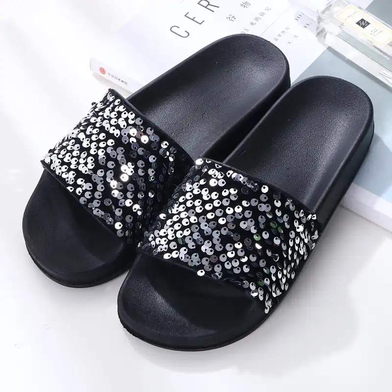 bling slides for women