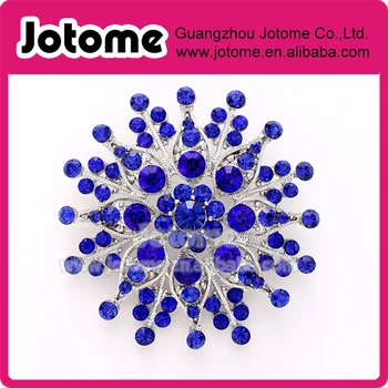 

Rhinestone Royal Blue Brooch, Wedding Bridal Blue Brooches, DIY Jewelry Blue Rhinestone Broach