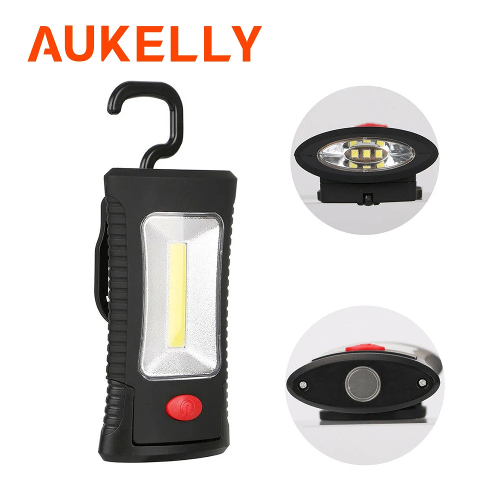 

Portable 2 Mode COB LED Magnetic Working Folding Hook Pocket Torch Handy Lamp Camping Tent Light Emergency Inspection Lanterna