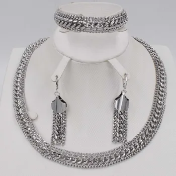 

High Quality Italy 750 Gold Color Jewelry Set For Women african beads jewlery fashion necklcace set earring ethiopian jewelry